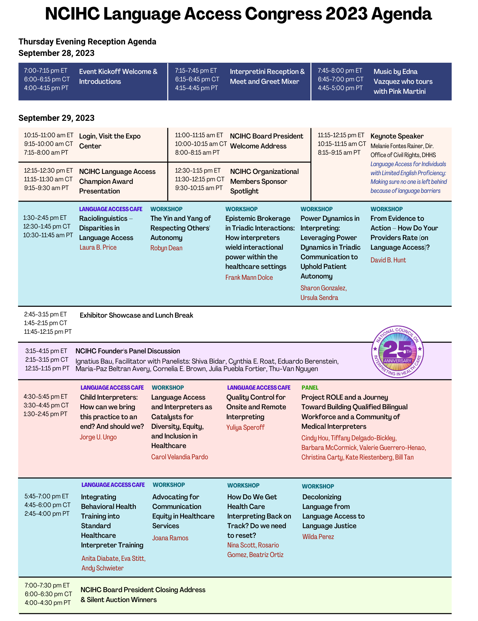 Agenda for the Language Access Congress