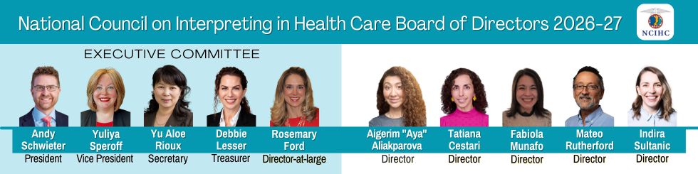 NCIHC Board of Directors 2026-2027